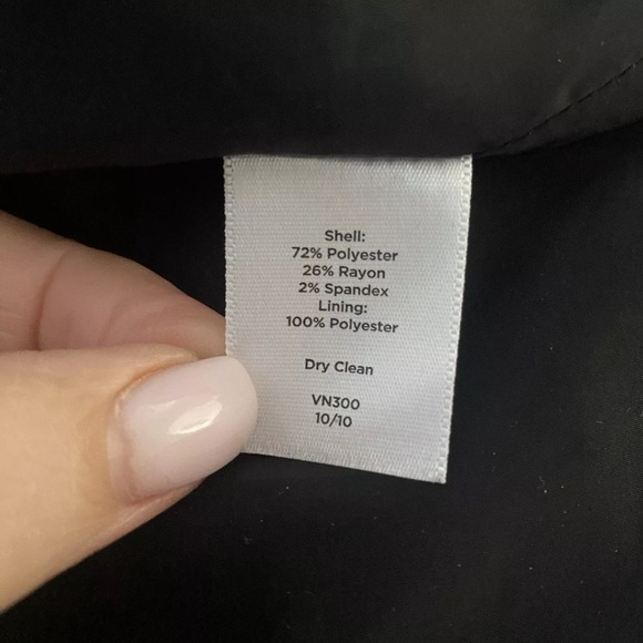 Talbots Black Crepe Pencil Skirt Career Womens Size 20WP (1373) - Picture 5 of 5